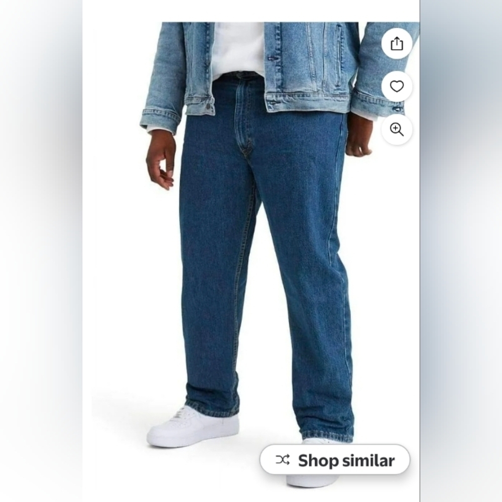 Levi's 505 Men's Regular Sits at Waist Extra Room In Thigh Straight Leg 42X34